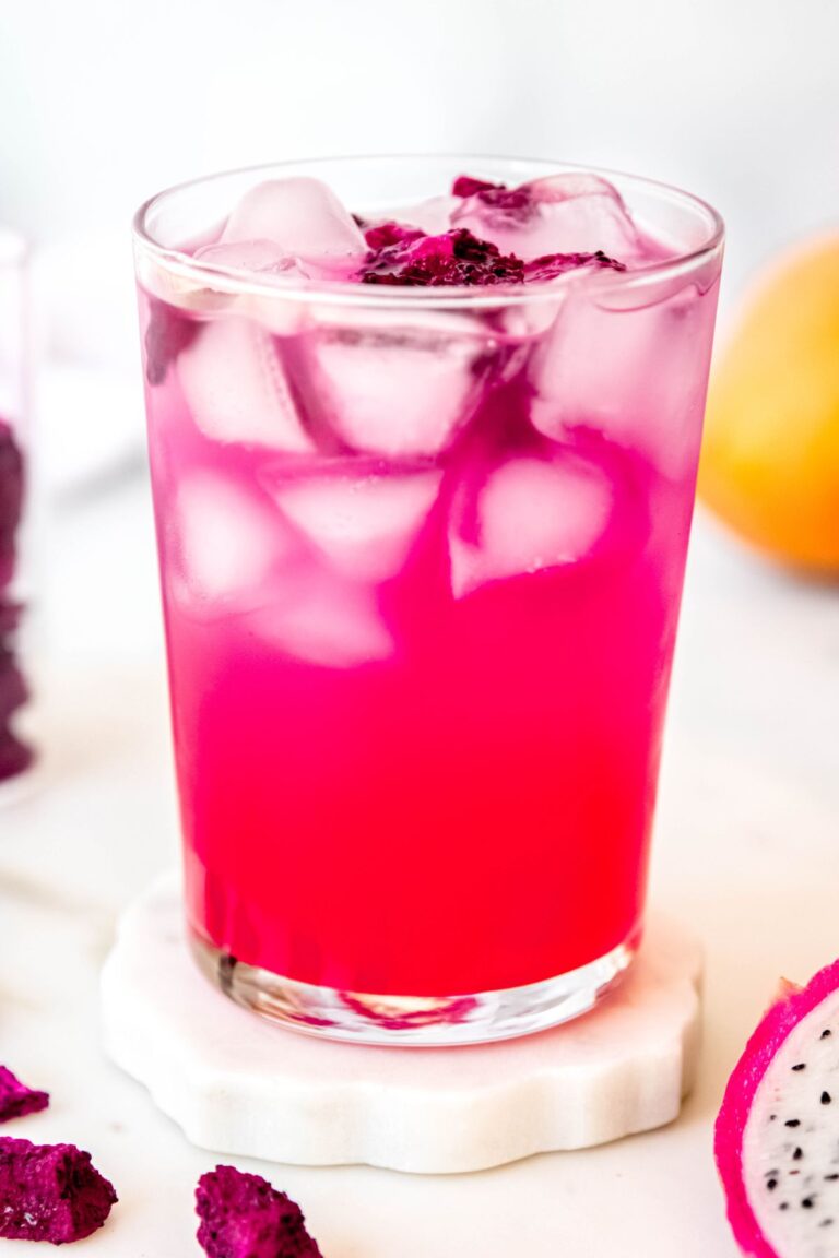 Mango Raspberry Refresher Mango Dragonfruit Refresher (Starbucks Copycat) - coffeecopycat.com
