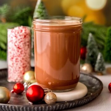 Homemade Peppermint Mocha Creamer - coffeecopycat