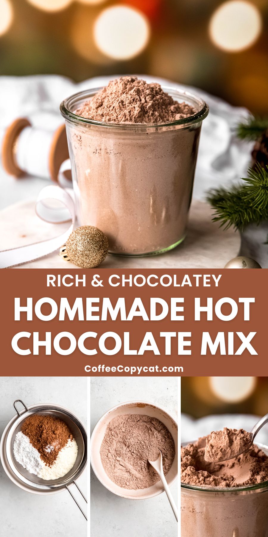 Homemade hot chocolate mix.