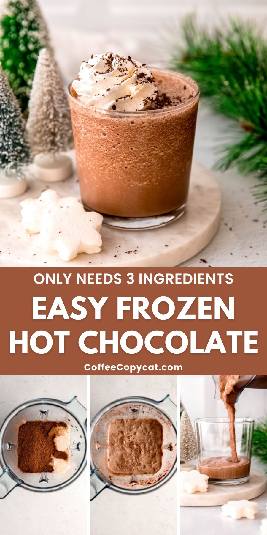 Easy frozen hot chocolate.