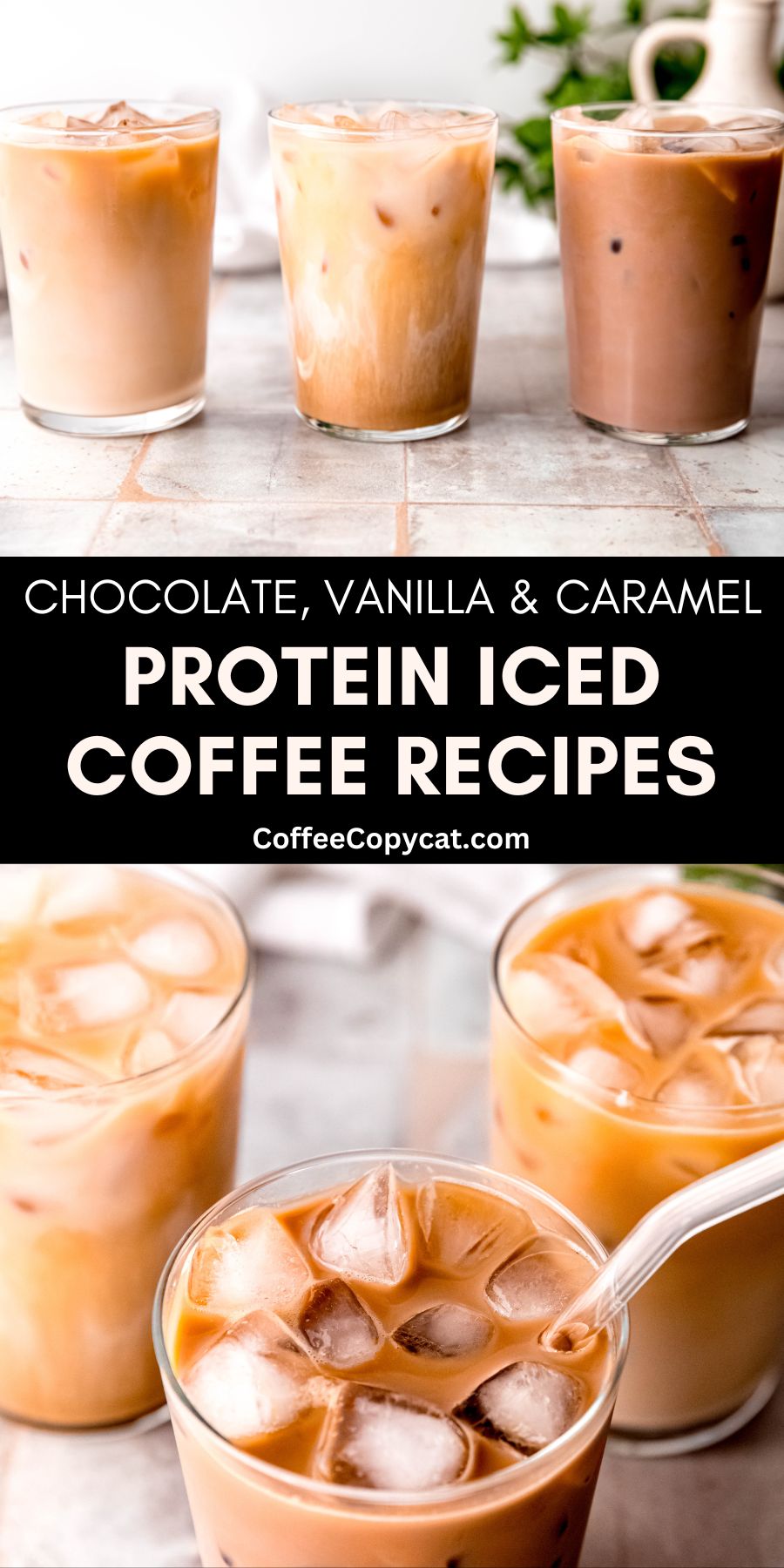 Protein iced coffee.