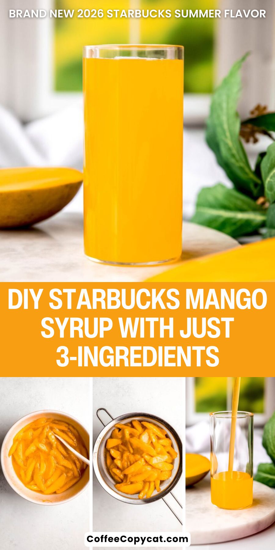 Starbucks' mango syrup.