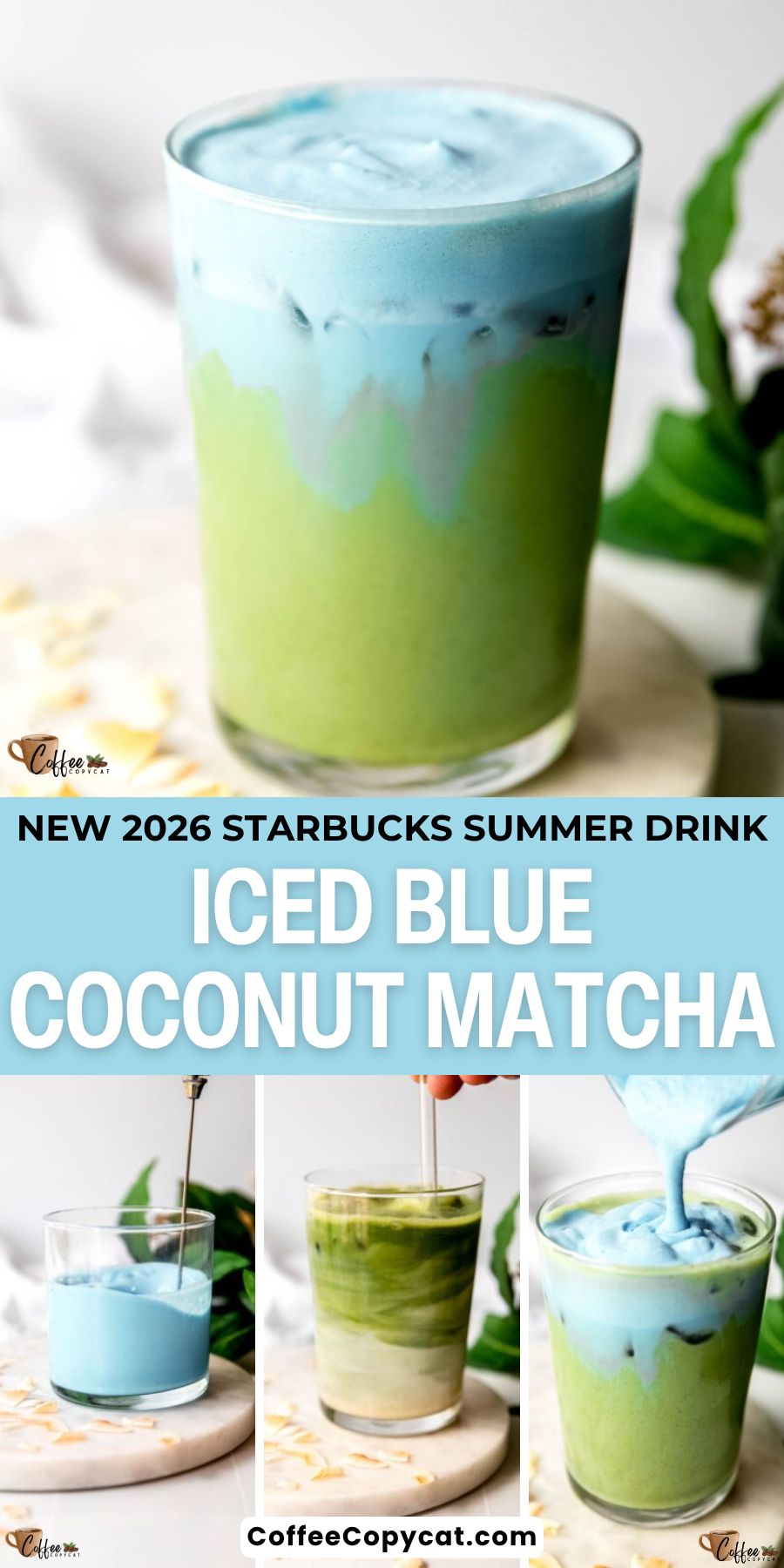 Blue coconut matcha.