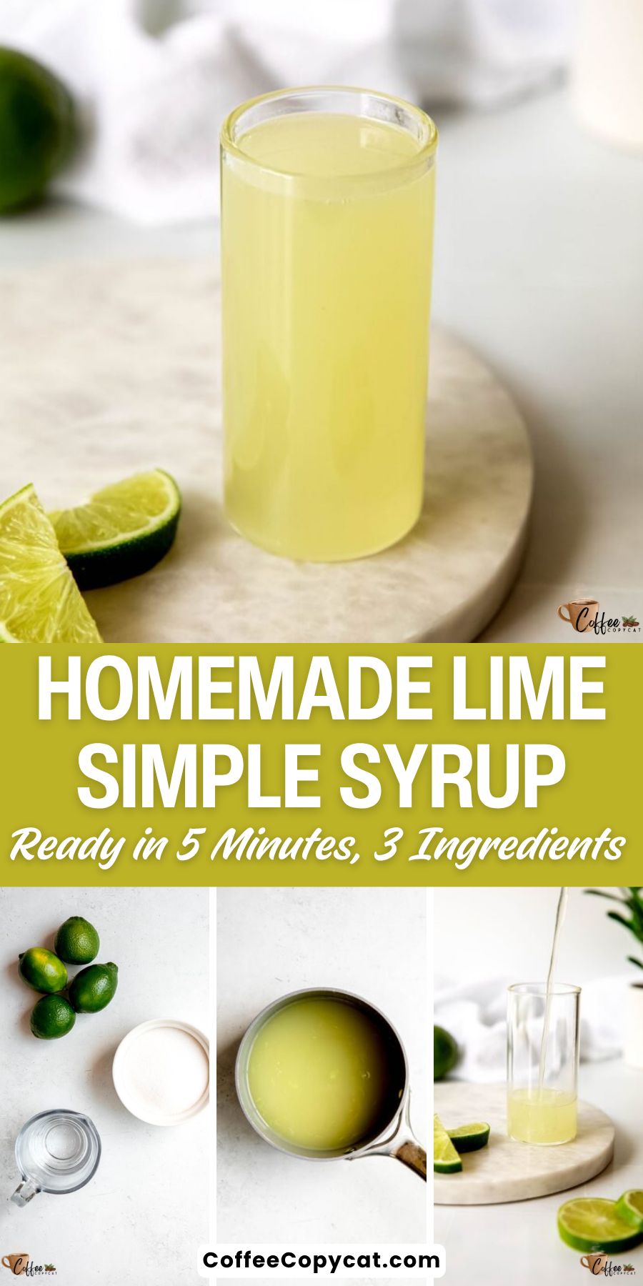 Lime simple syrup.