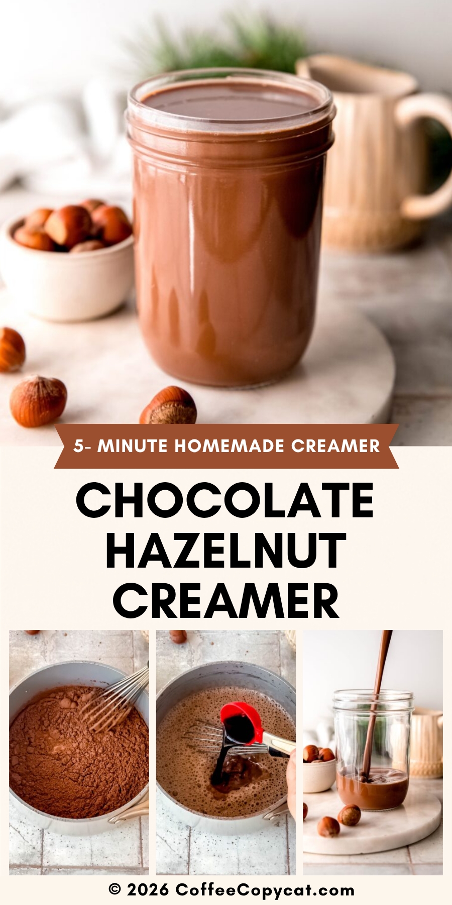 Chocolate hazelnut creamer.