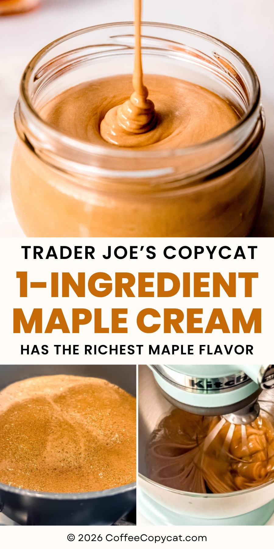 1 ingredient maple butter.